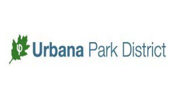 Urbana Park District logo with green leaf shape